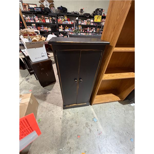 Cabinet with shelves and pegs 21 1/2" x 11" x 47 1/2" tall