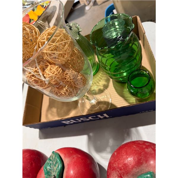 Vases and candles