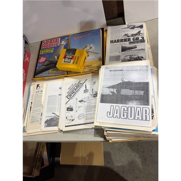 Assorted aviation magazines, and write ups et