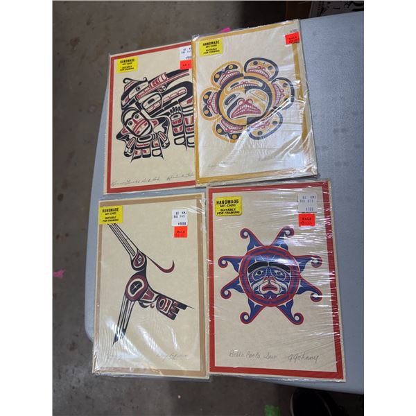 Assorted handmade art cards