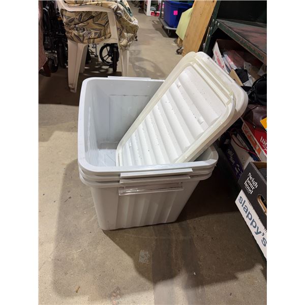 Bins with lids