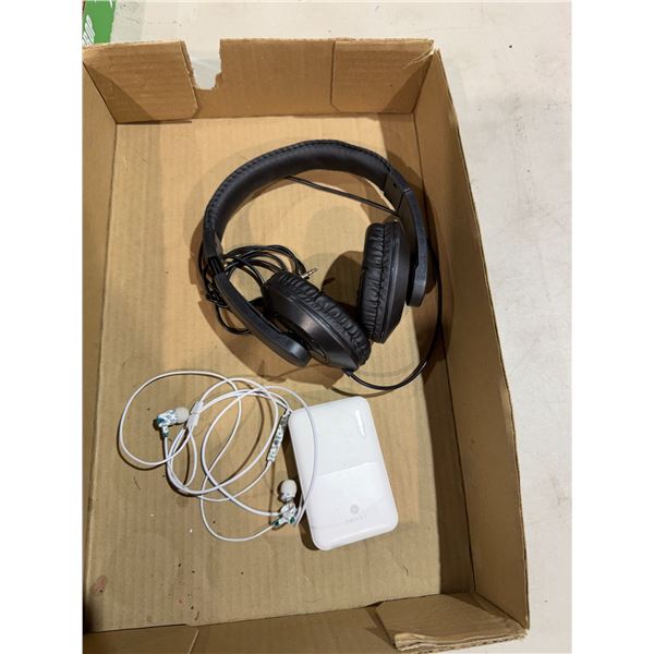 Headphones and power pack