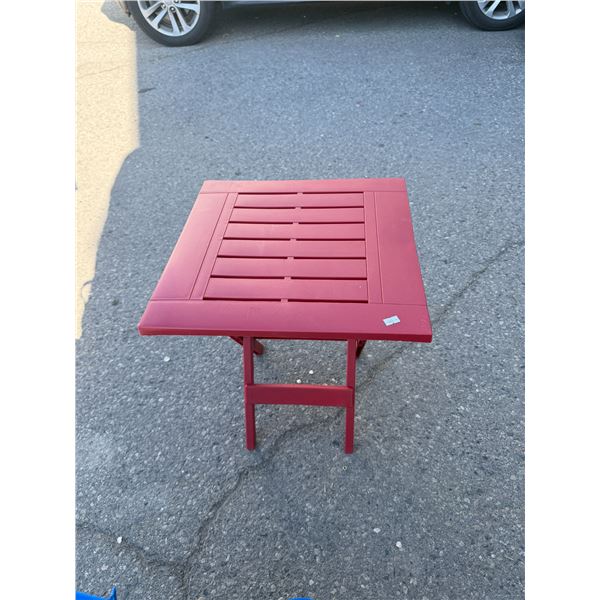 Folding side table