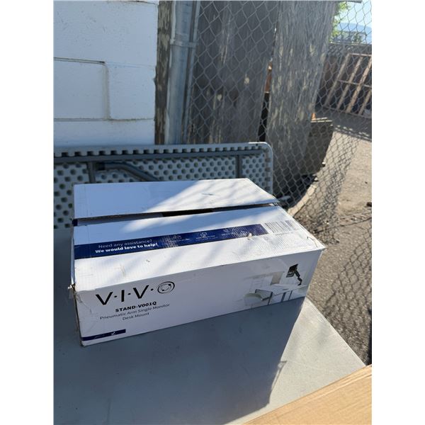 VIVO pneumatic arm, single monitor desk mount