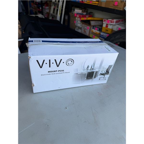 VIVO black under desk and wall PC mount