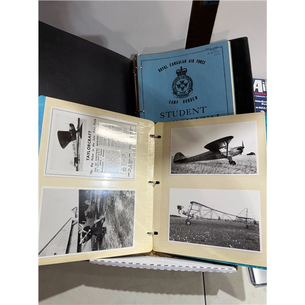 Royal Canadian Air Force student manual and other photos