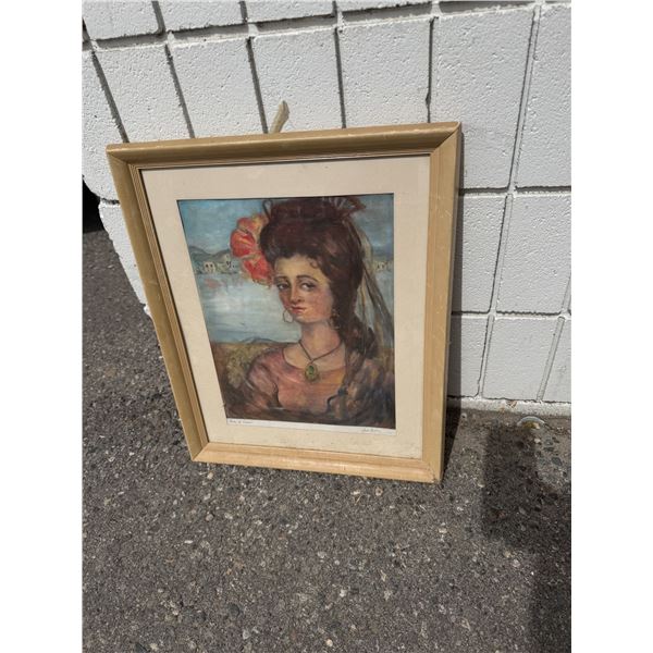 Lady of Spain artwork 18" x 22"