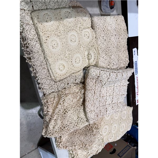Lacey table linens