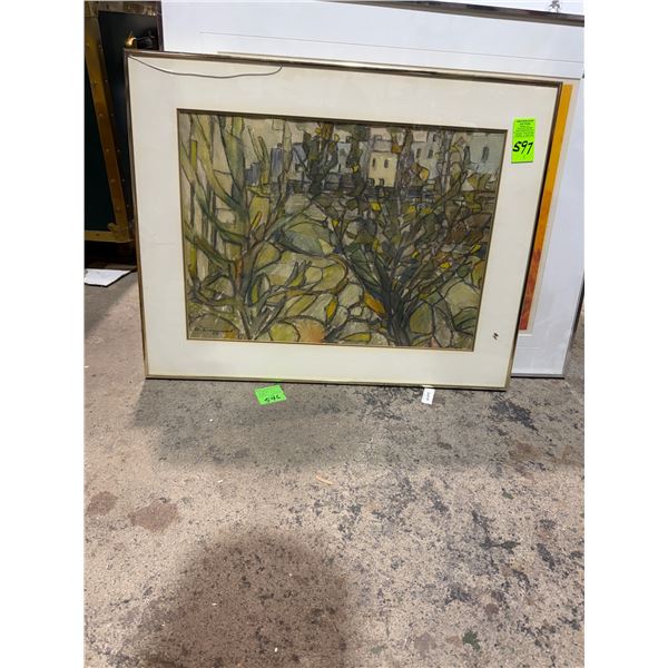 Osvald Timmas Artwork glass has crack at top