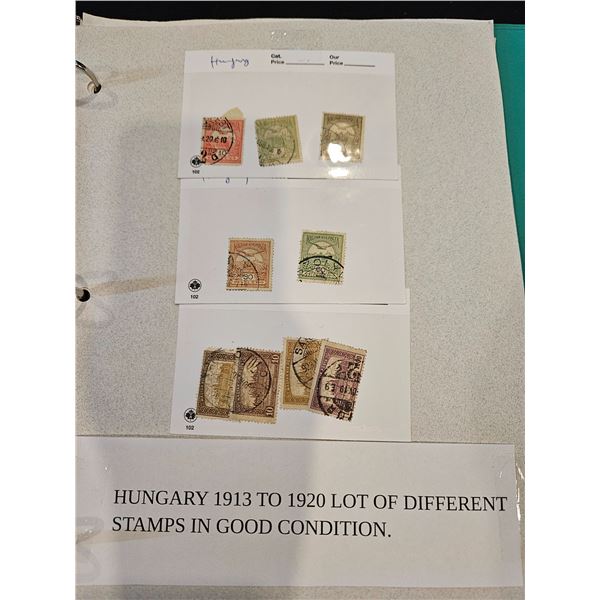 1913-1920 Hungary stamps
