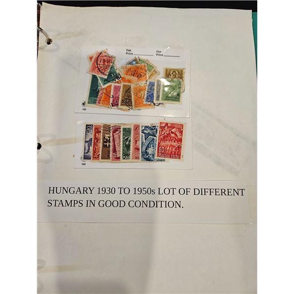 1930-1950 Hungary stamps