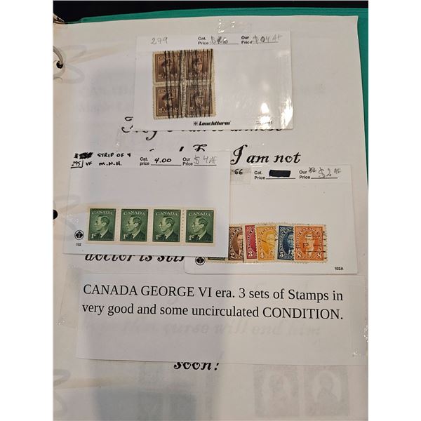 Canada George VI stamps