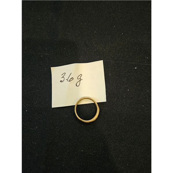 Hand forged brass ring