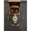 Image 1 : Mens Watch face, Bracelet and cuff link