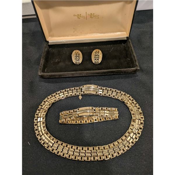 Mens set- Necklace, bracelet and cuff links (Sarah CCV)