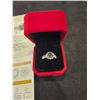 Image 2 : 2.00 CT ROUND CUT MOISSANITE STONE BLUE-GREEN COLOR. 925 SILVER RING SIZE 8 RETAIL VALUE $1,550.00