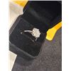 Image 1 : 5.00 CT ROUND CUT MOISSANITE STONE SET IN 925 SILVER RING SIZE 7.5 RETAIL VALUE $3,175.00