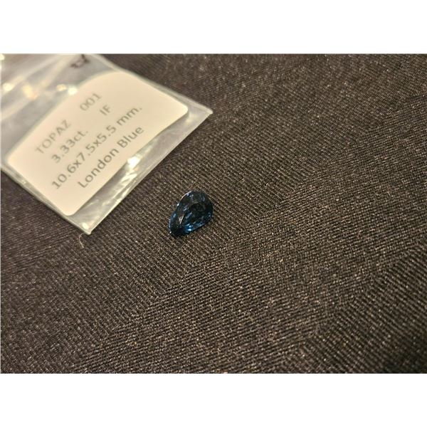 3.33ct London Blue Topaz