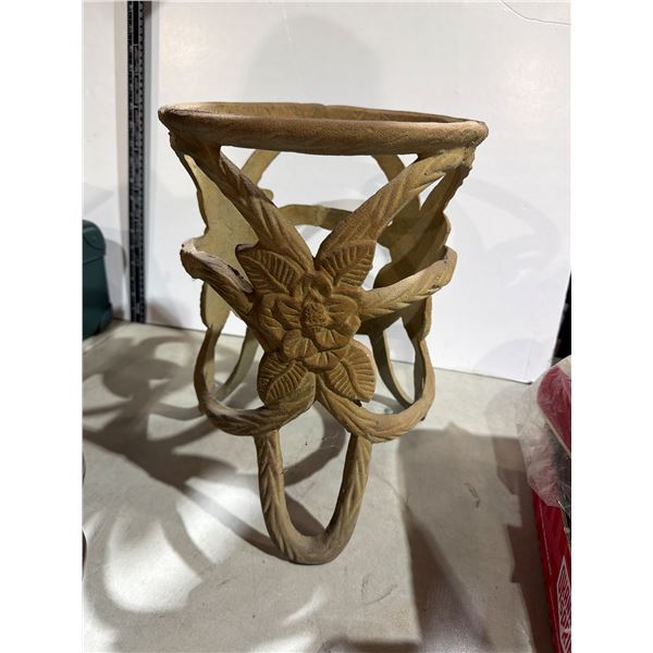 Cast iron plant stand