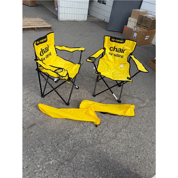 Folding camp chairs