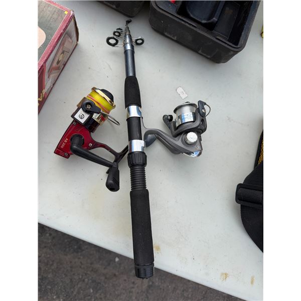 Flexible, fishing rod with Reel