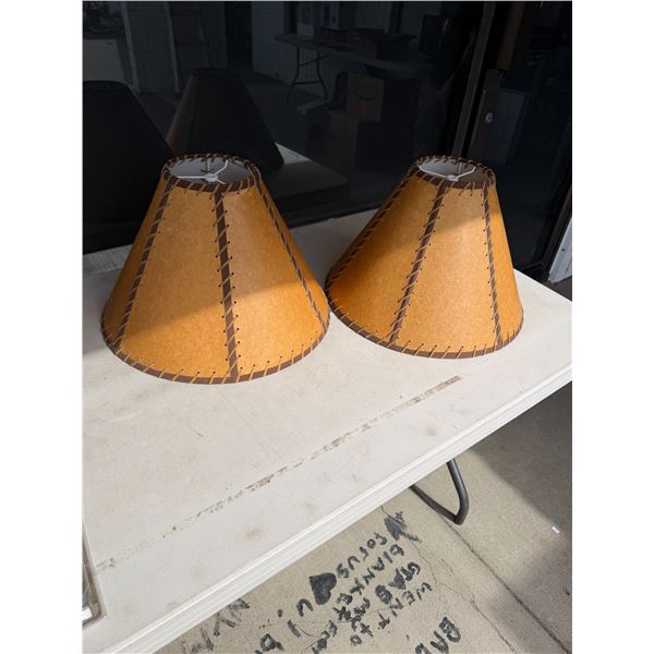 2 lamp shades