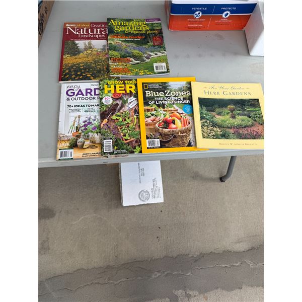 Magazines, gardening, and other