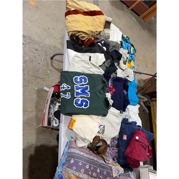 Assorted clothing size large