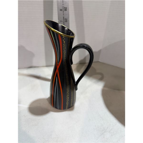vintage 1970s Jasba Keramik enamel ceramic jug from West Germany