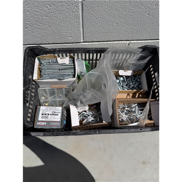 Tie, wire, anchors, and other items