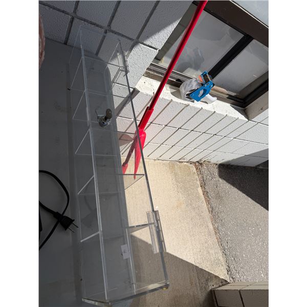 Locking acrylic container