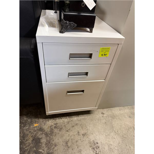 Office cabinet 15 1/4" x 19 and three-quarter inches by 25 1/2 inches tall