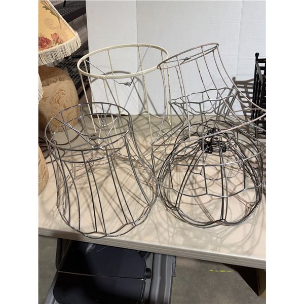 Lamp shade frames