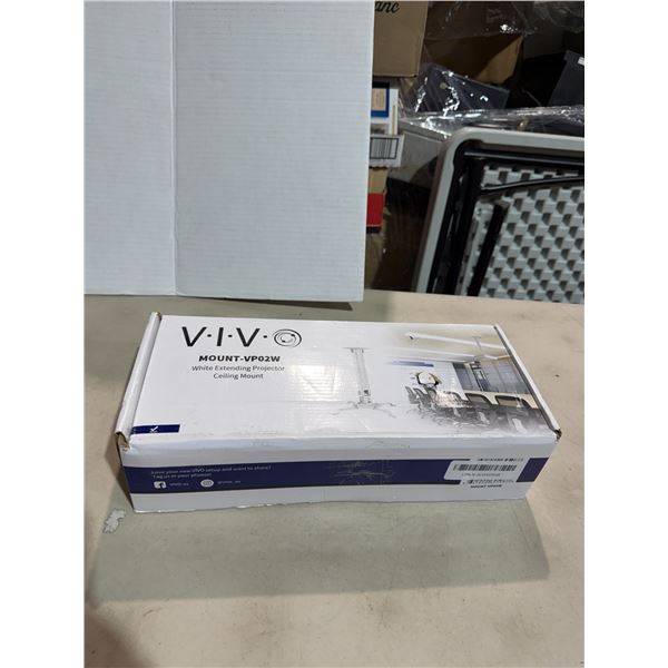 VIVO White, extending projector ceiling mount