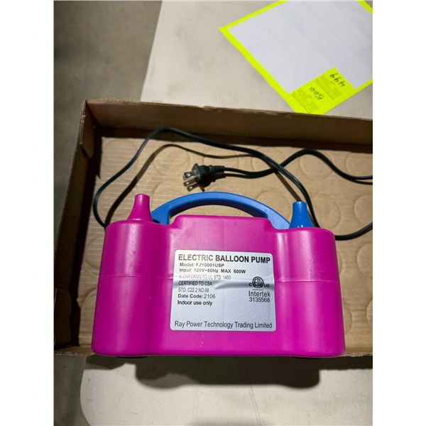 Electric balloon pump