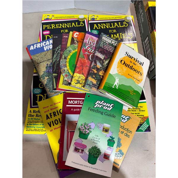 Gardening books and survival in the