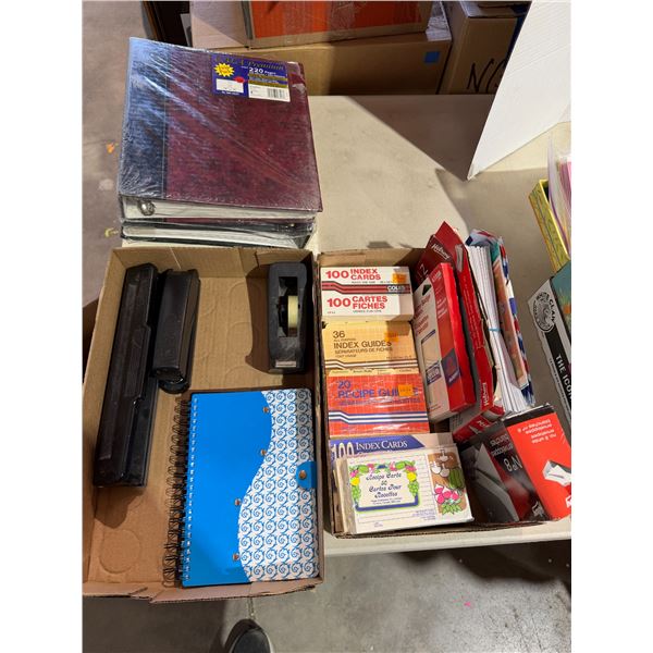Office supplies and photo albums