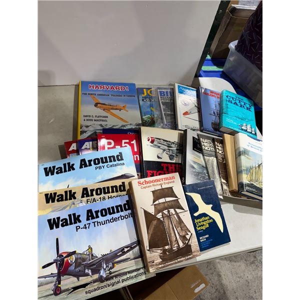 Aviation and other books, Jonathan, Liv, Seagull, etc.