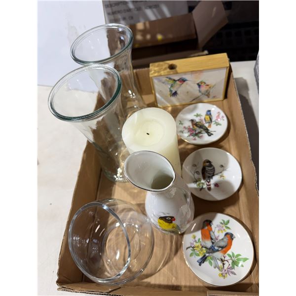 Vases candle, and collector items