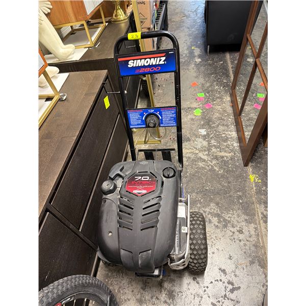 7HP Intel Edge OHV 2800 psi pressure washer.