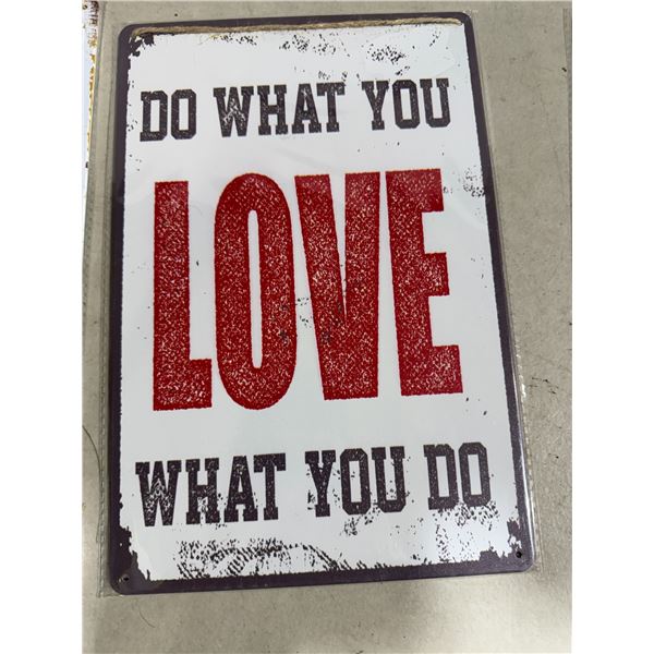 Tin sign 8" x 12"