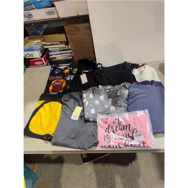 Assorted clothing size medium