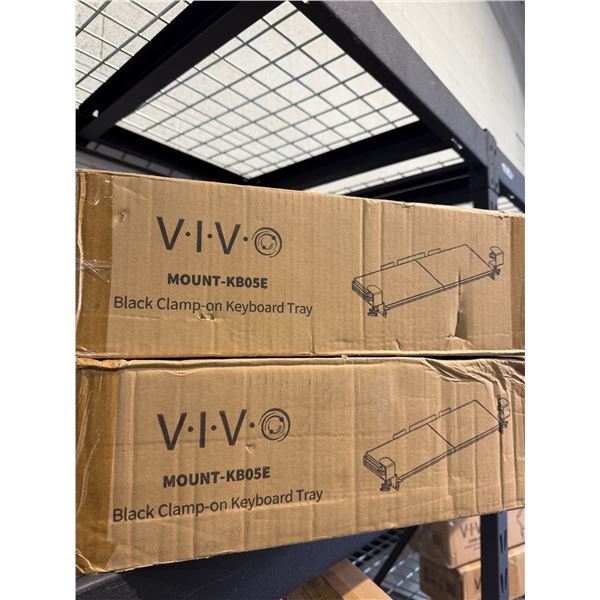 VIVO black clamp on keyboard trays  (2)