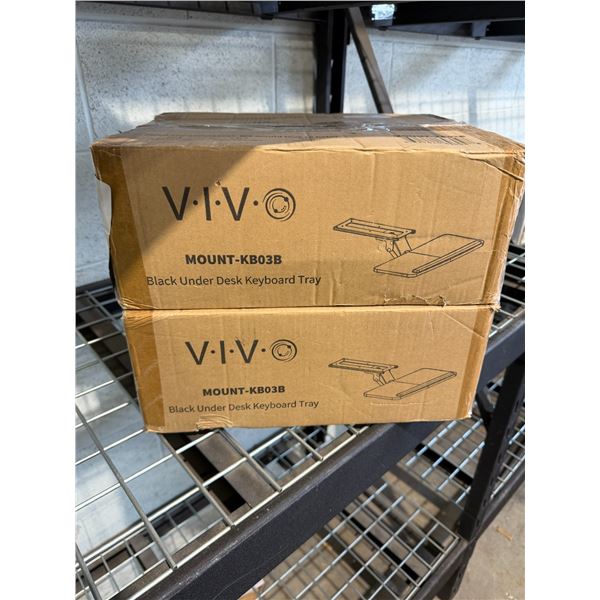 VIVO black under desk, keyboard tray  (2)