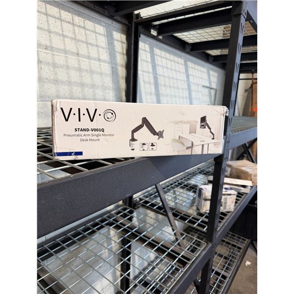 VIVO pneumatic arm, single monitor desk mount