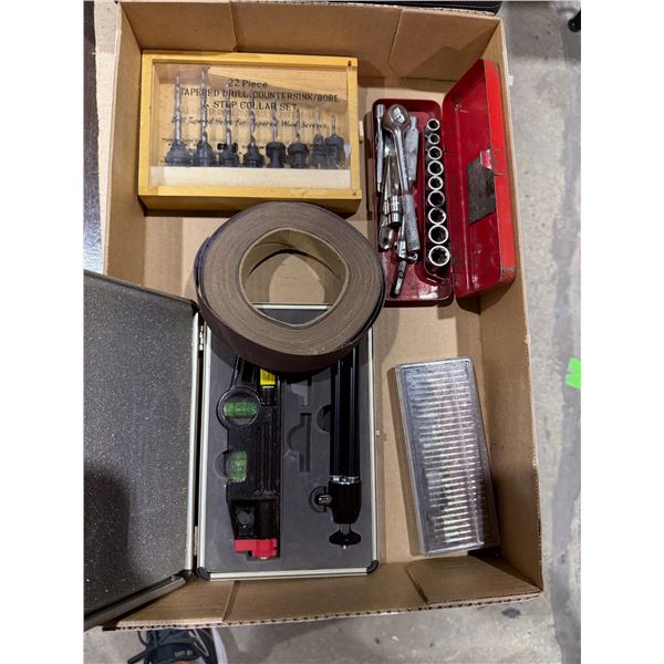 Assorted Tools and Level