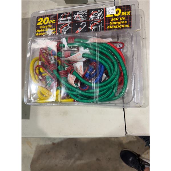 20 piece elastic hold downs
