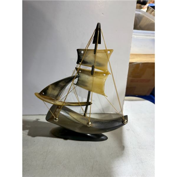Bone carve ship