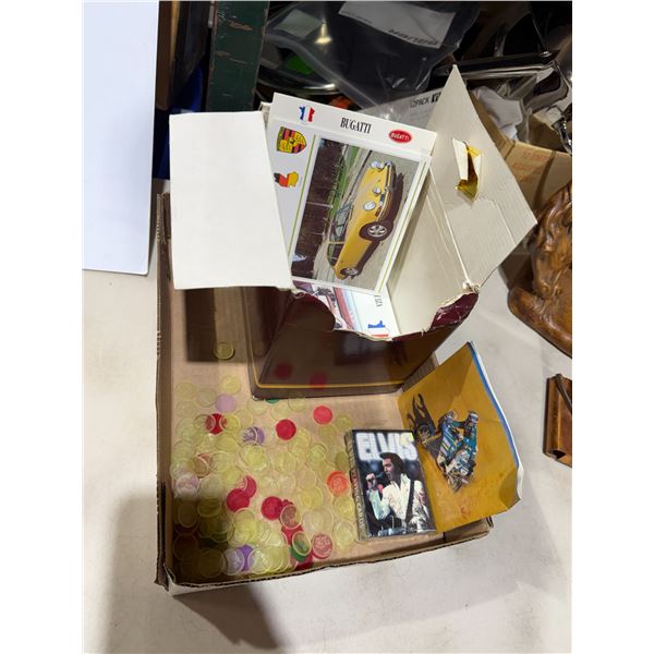 Vehicle, the scripture cards and other token