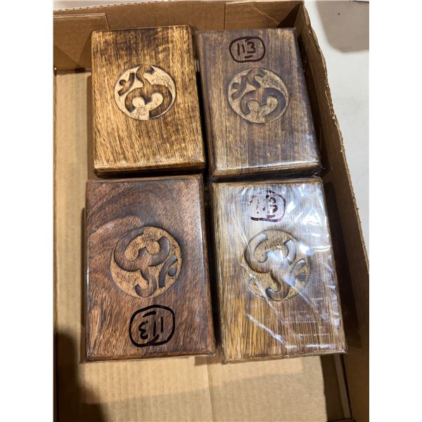 Carved boxes